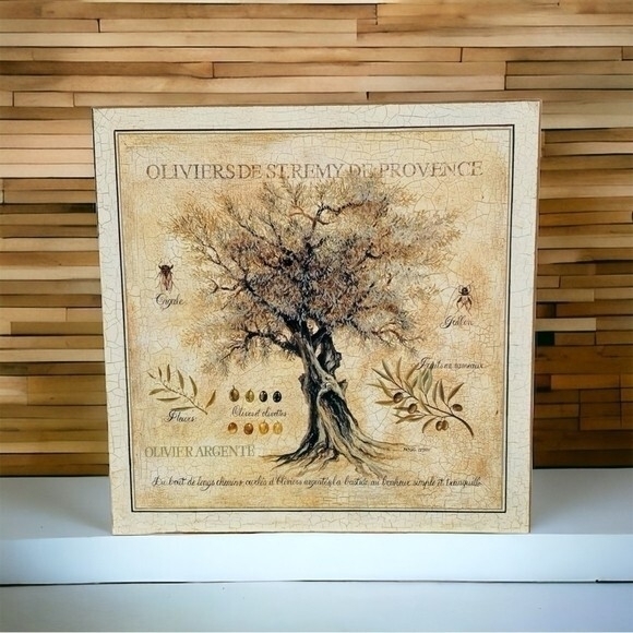 Art And Soul Other - Pascal Cessou Olive Trees Saint Rémy Provence Framed Art Print Wood Frame Italy